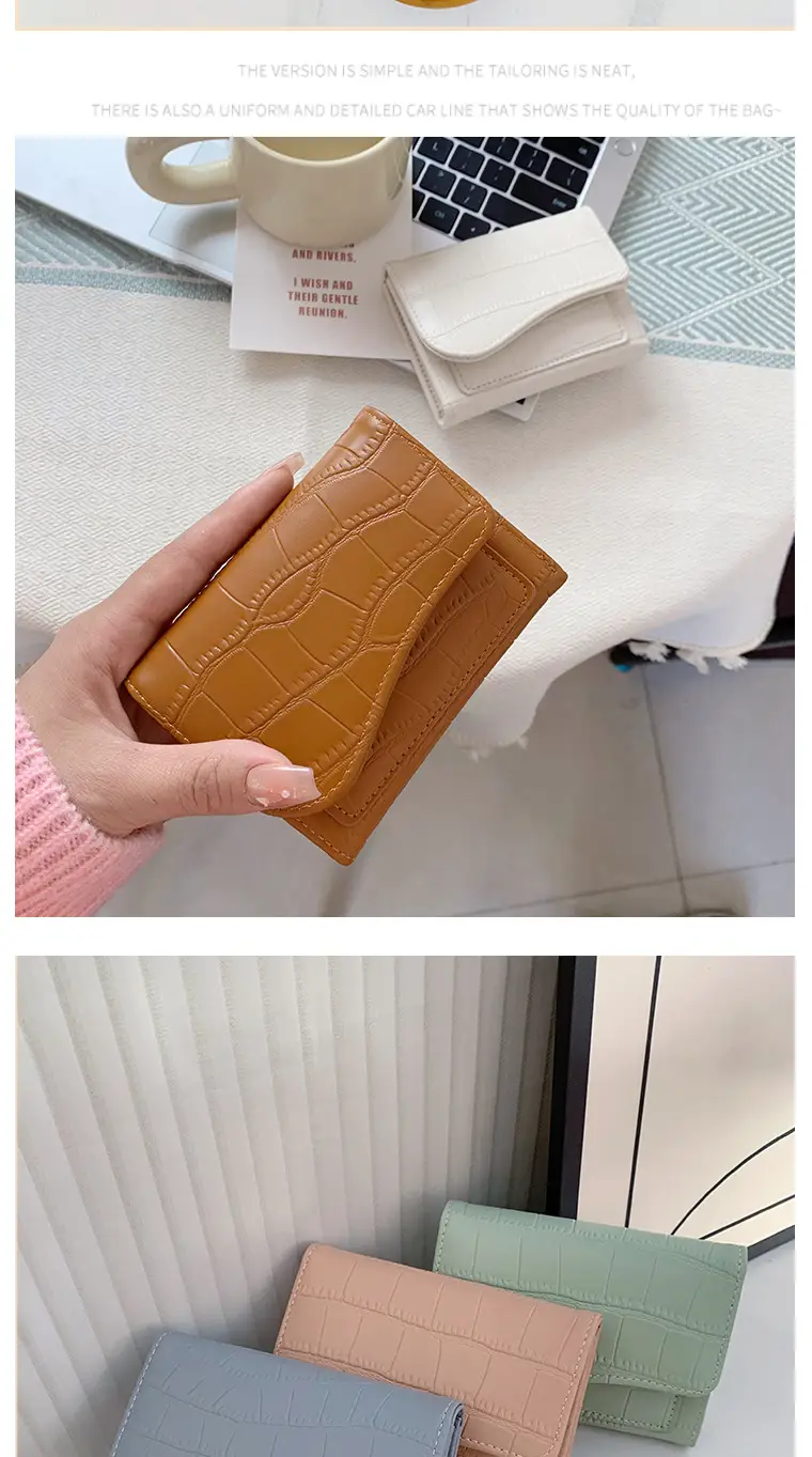 Ins Korean Style Women's Wallet Short Fashionable Multi-color Multi-card Card Bag Zipper Coin Purse Foreign Trade Multifunctional — feature 11