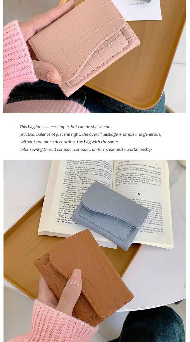 Ins Korean Style Women's Wallet Short Fashionable Multi-color Multi-card Card Bag Zipper Coin Purse Foreign Trade Multifunctional — feature 4