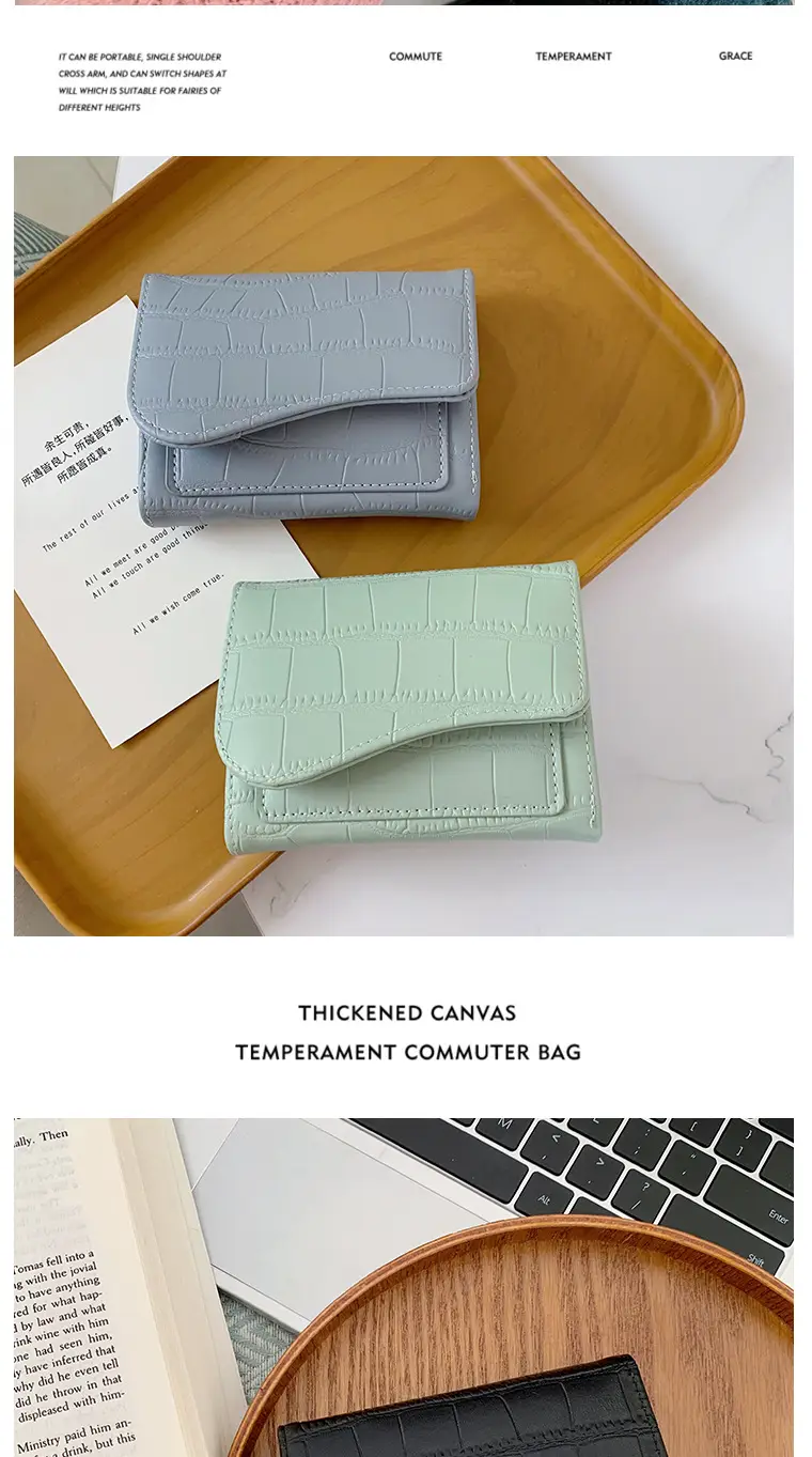 Ins Korean Style Women's Wallet Short Fashionable Multi-color Multi-card Card Bag Zipper Coin Purse Foreign Trade Multifunctional — feature 5