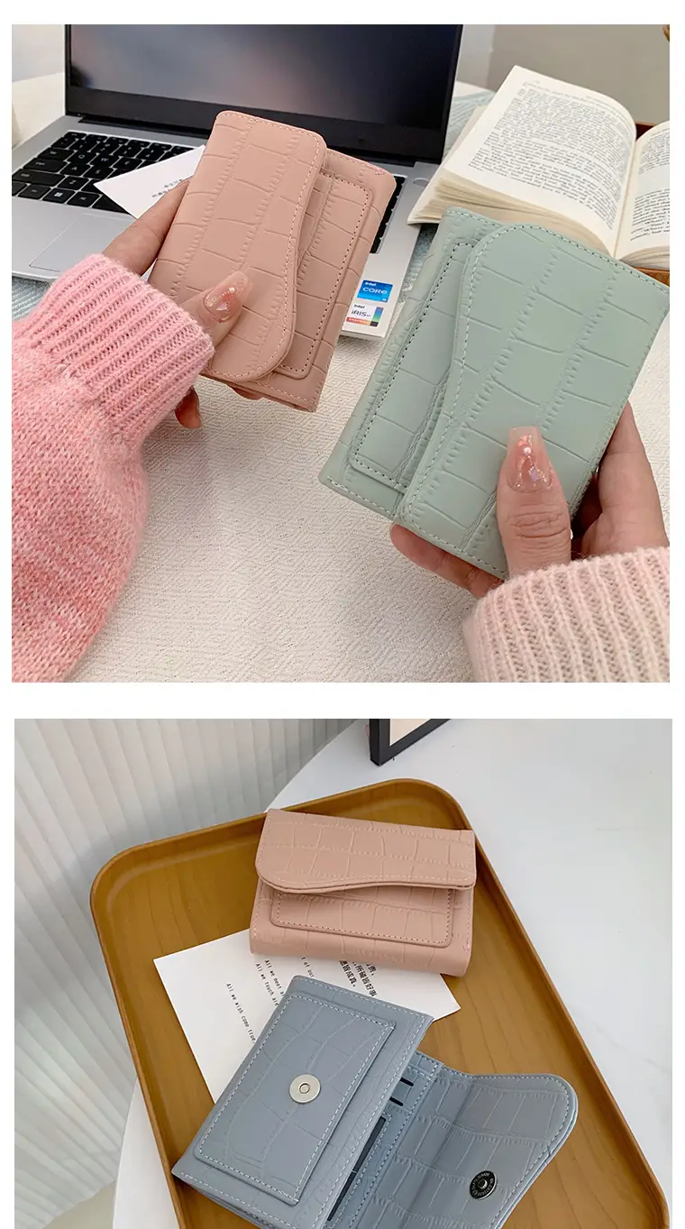 Ins Korean Style Women's Wallet Short Fashionable Multi-color Multi-card Card Bag Zipper Coin Purse Foreign Trade Multifunctional — feature 7