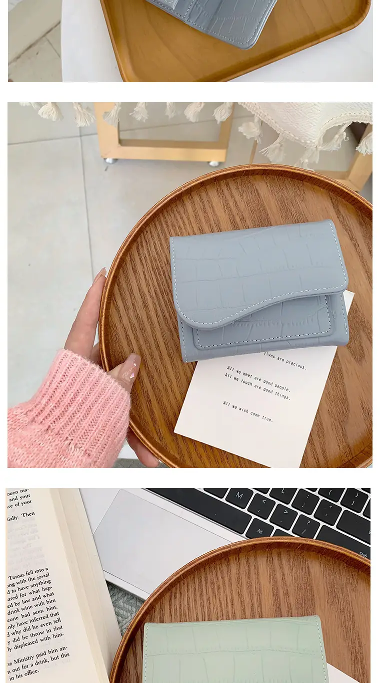 Ins Korean Style Women's Wallet Short Fashionable Multi-color Multi-card Card Bag Zipper Coin Purse Foreign Trade Multifunctional — feature 8