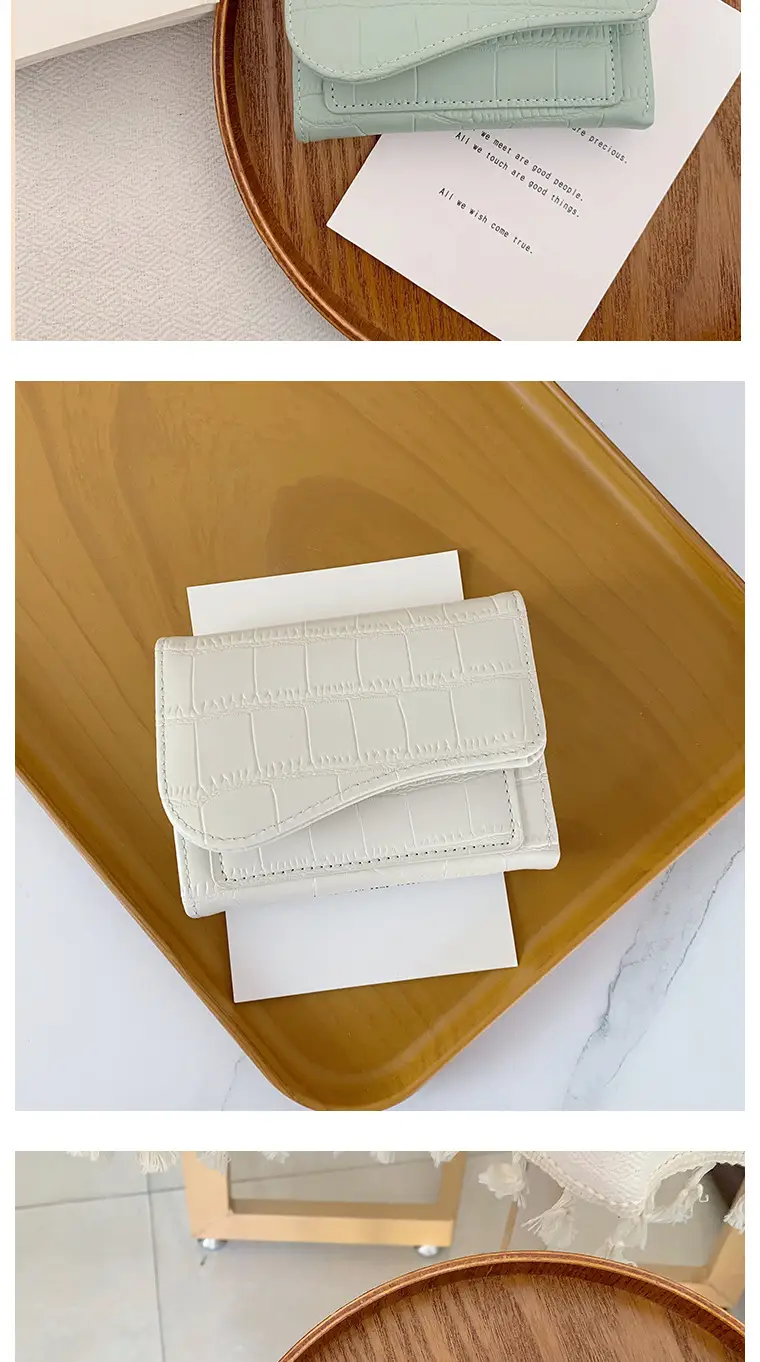 Ins Korean Style Women's Wallet Short Fashionable Multi-color Multi-card Card Bag Zipper Coin Purse Foreign Trade Multifunctional — feature 9