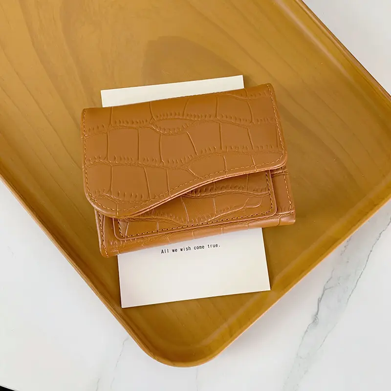 Ins Korean Style Women's Wallet Short Fashionable Multi-color Multi-card Card Bag Zipper Coin Purse Foreign Trade Multifunctional