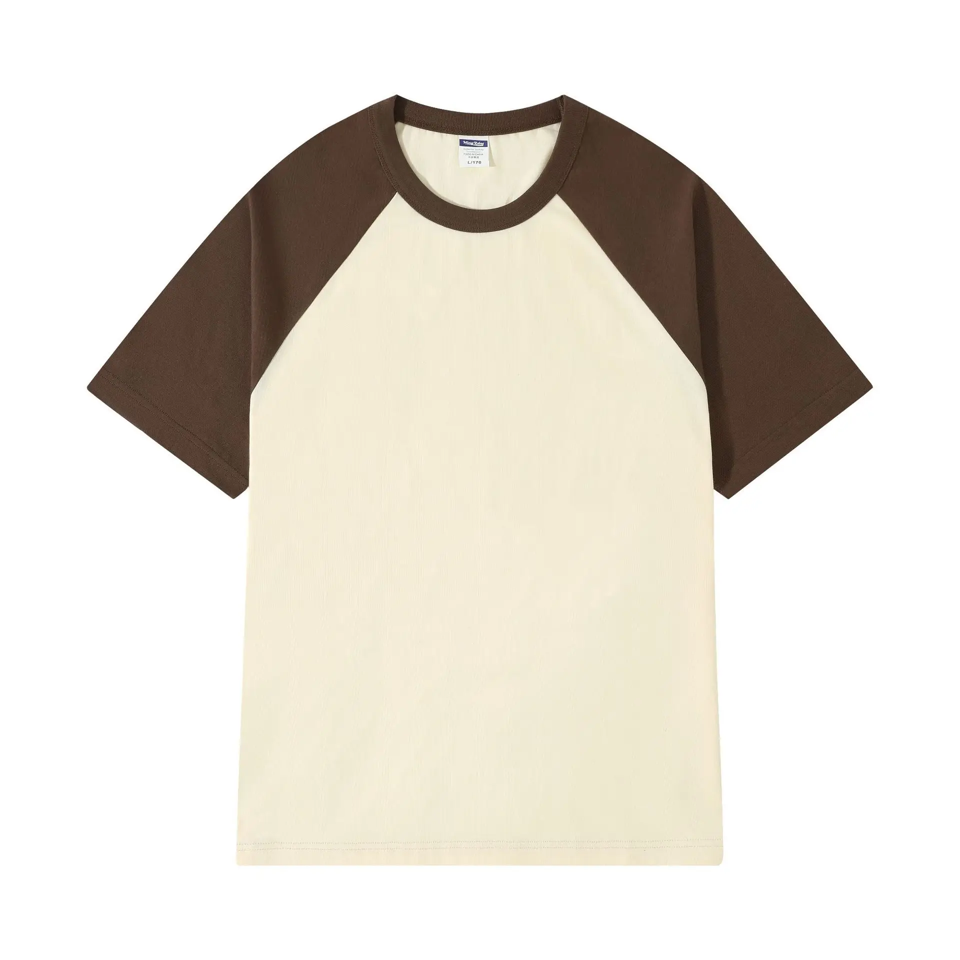 200g Cotton Raglan T-Shirt Red White Kids Women