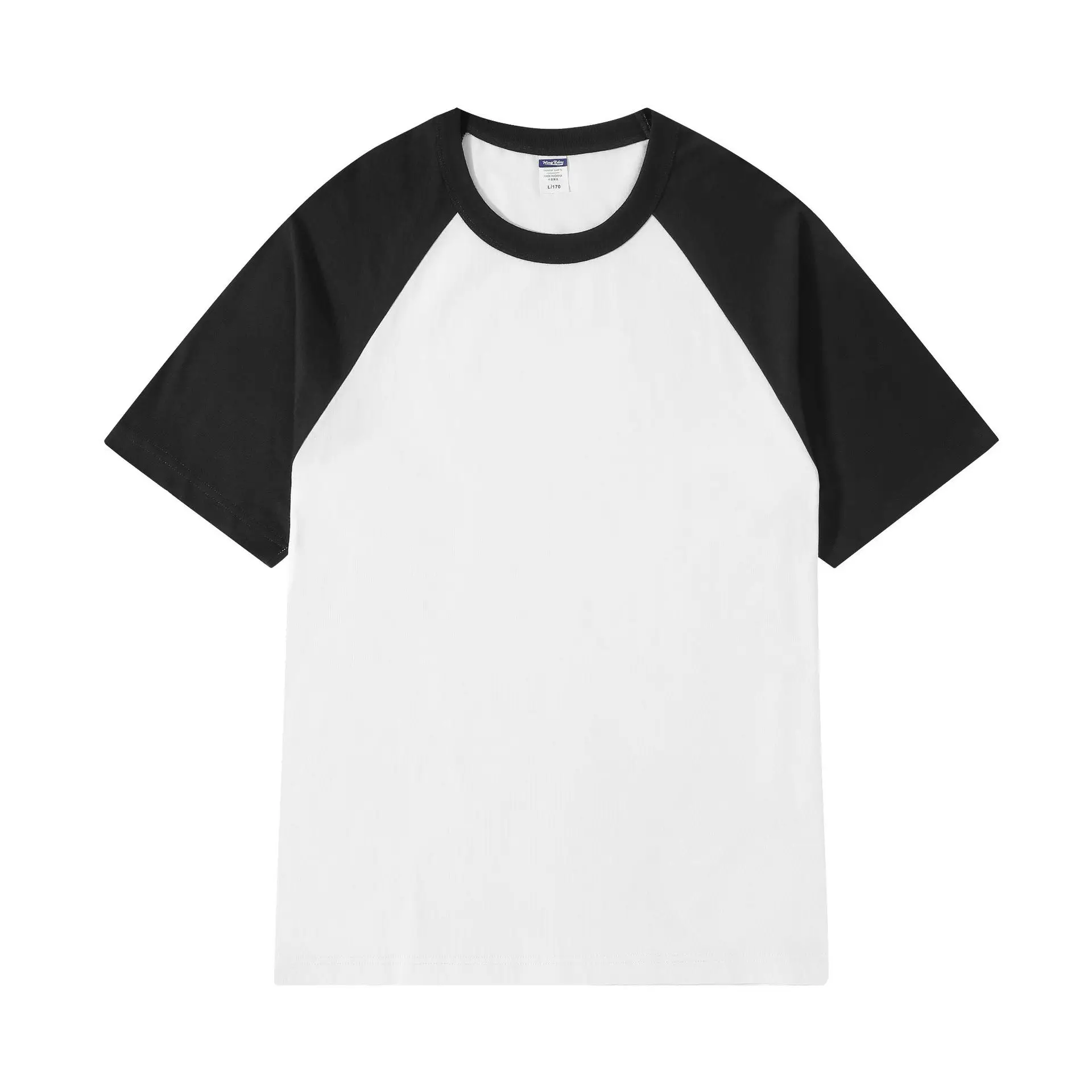 200g Cotton Raglan T-Shirt Red White Kids Women