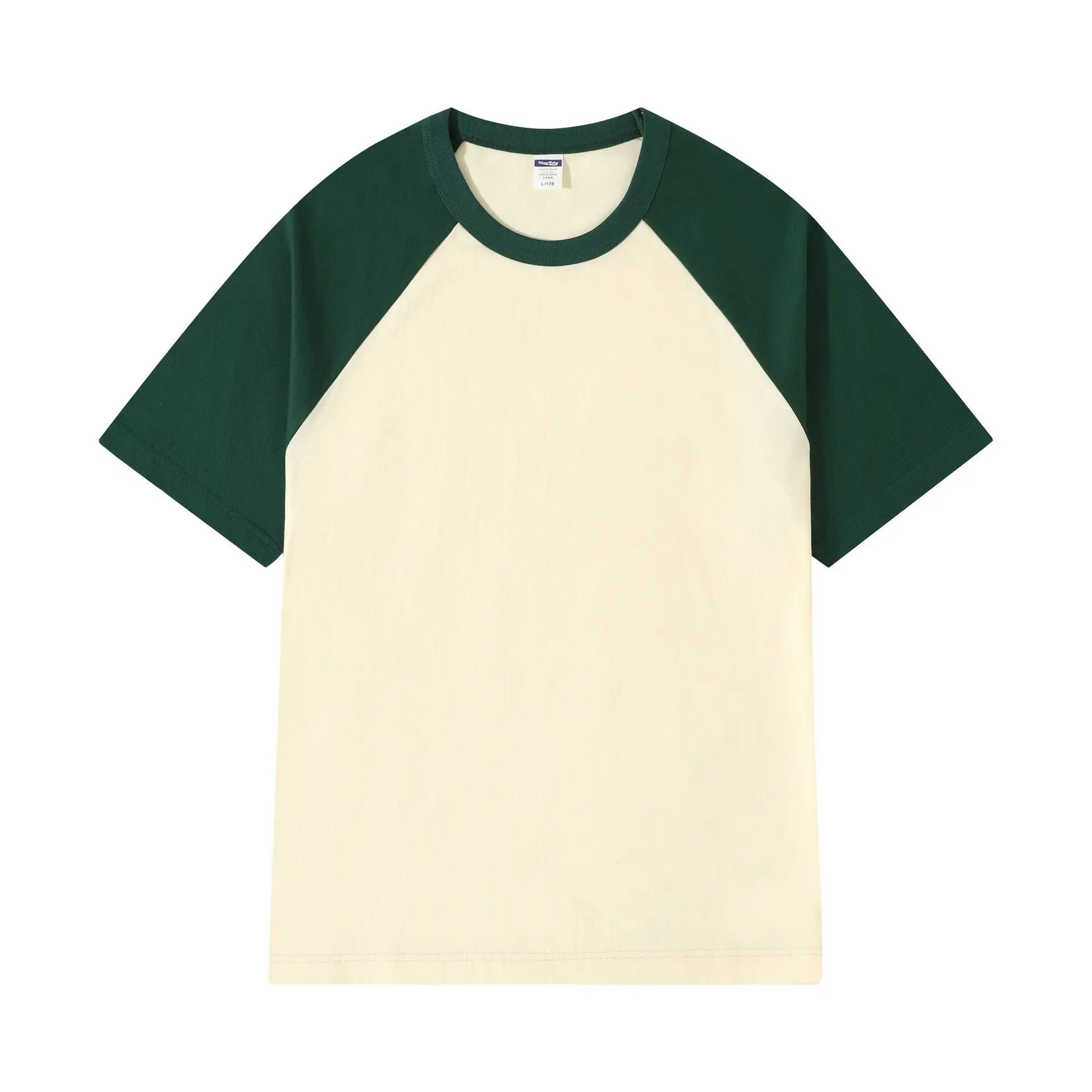 200g Cotton Raglan T-Shirt Red White Kids Women