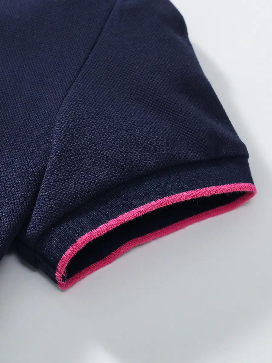 Little Girl Navy Blue Cotton Princess Dress Summer - Image 5
