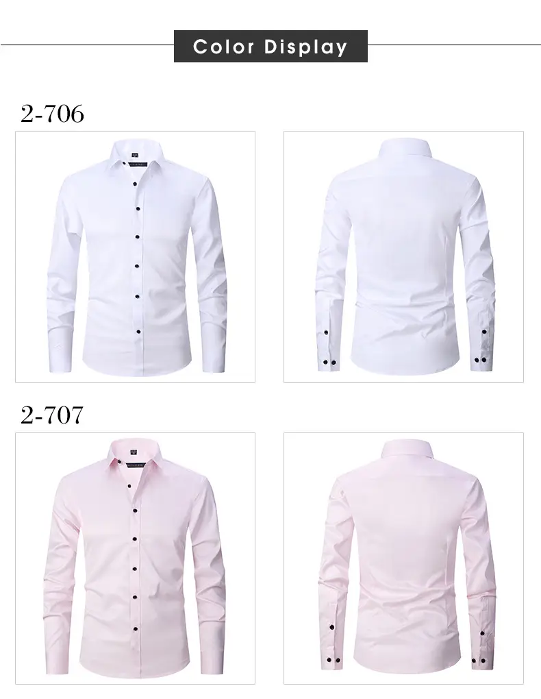 Men's Blue Slim Fit Long Sleeve Shirt — feature 6
