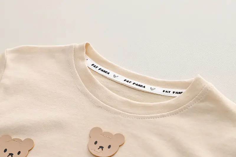 Baby Boy Bear Embroidered 2Pc Summer Suit — feature 5