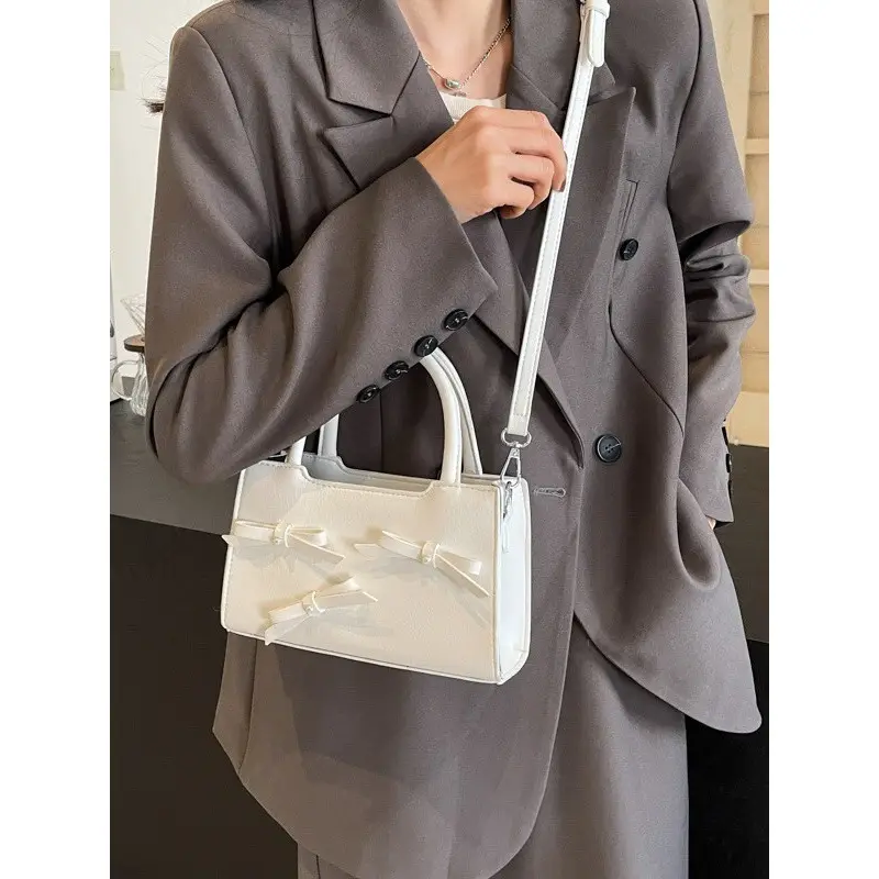Pink Bow Shoulder Bag for Women 2024 - Image 8