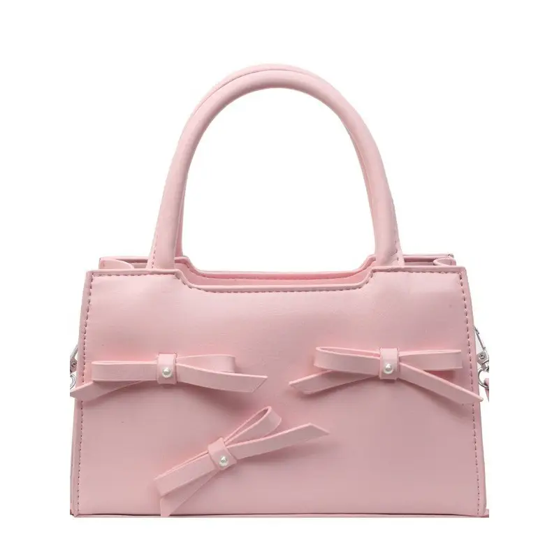 Pink Bow Shoulder Bag for Women 2024 - Image 9