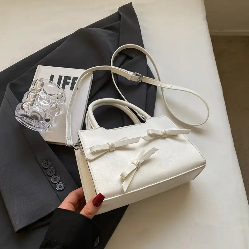 Pink Bow Shoulder Bag for Women 2024 - Image 5