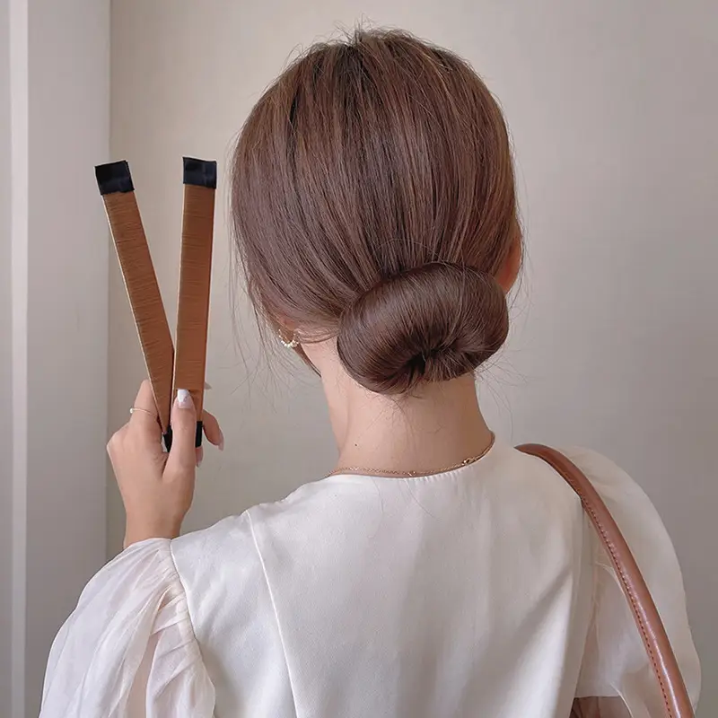 Brown Braided Hair Styling Stick for Girls - Image 5