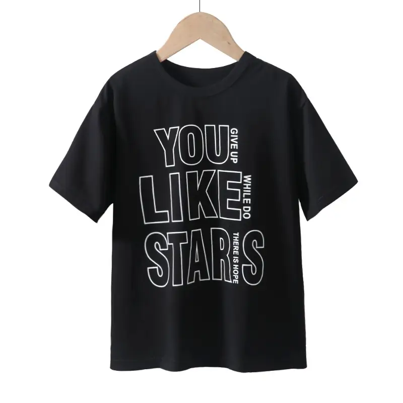 Kids T-Shirt Set "Like a Studs" Grey Round Neck - Image 2