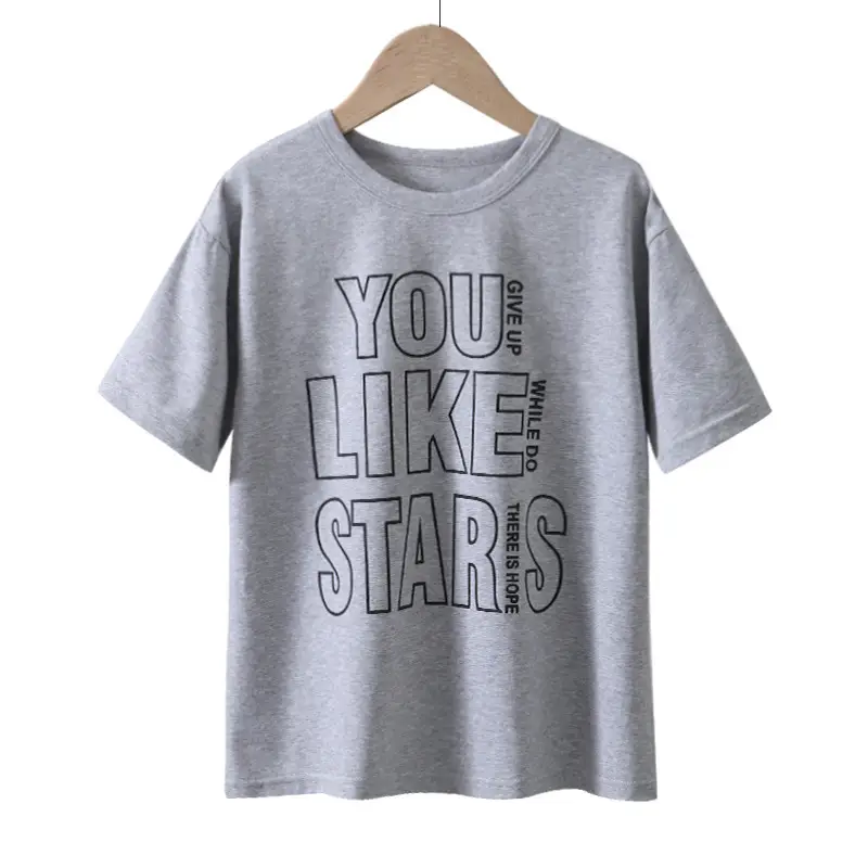 Kids T-Shirt Set "Like a Studs" Grey Round Neck - Image 3
