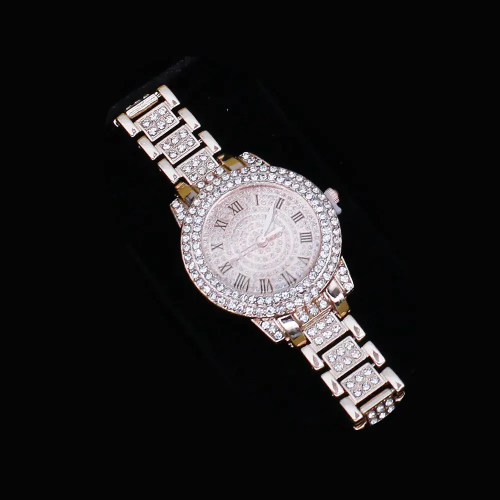 Women's Diamond Watch Set with Bracelet & Earrings - Image 4