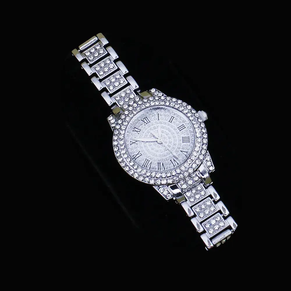 Women's Diamond Watch Set with Bracelet & Earrings - Image 5