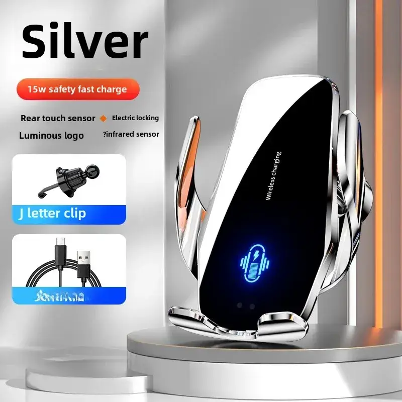 M9 Smart Induction Wireless Charger Car Mobile Phone Holder 2024 - Image 2