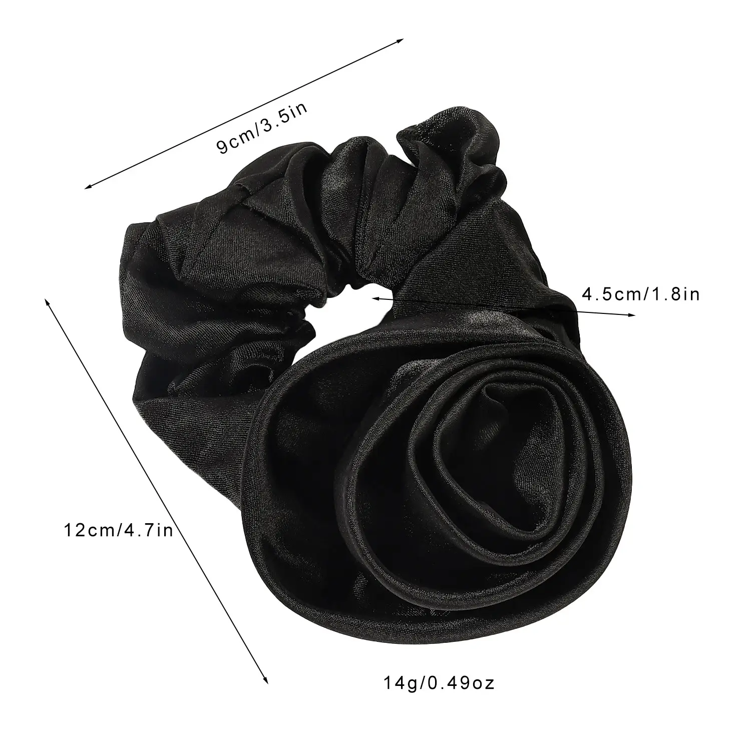 2025 Spring New Rose Satin Hair Tie for Women