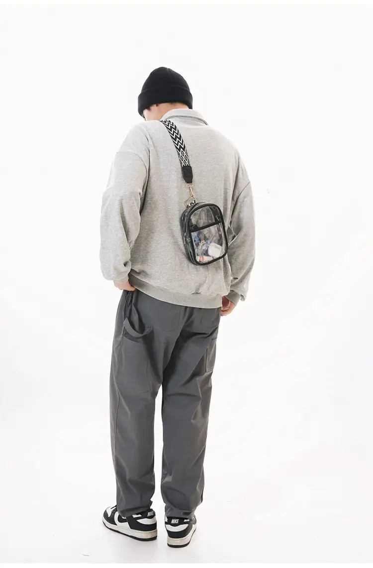 Transparent PVC Shoulder Messenger Bag for Men Women — feature 15