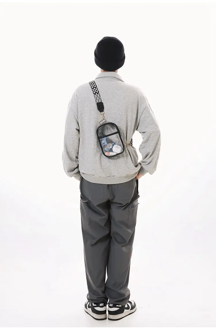 Transparent PVC Shoulder Messenger Bag for Men Women — feature 16