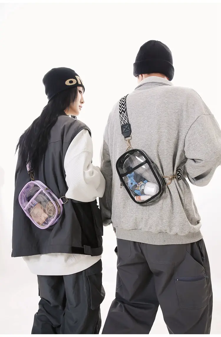 Transparent PVC Shoulder Messenger Bag for Men Women — feature 20