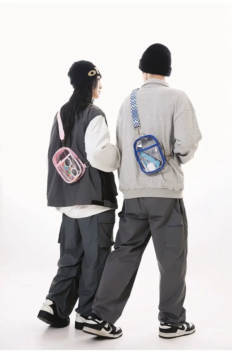 Transparent PVC Shoulder Messenger Bag for Men Women — feature 24