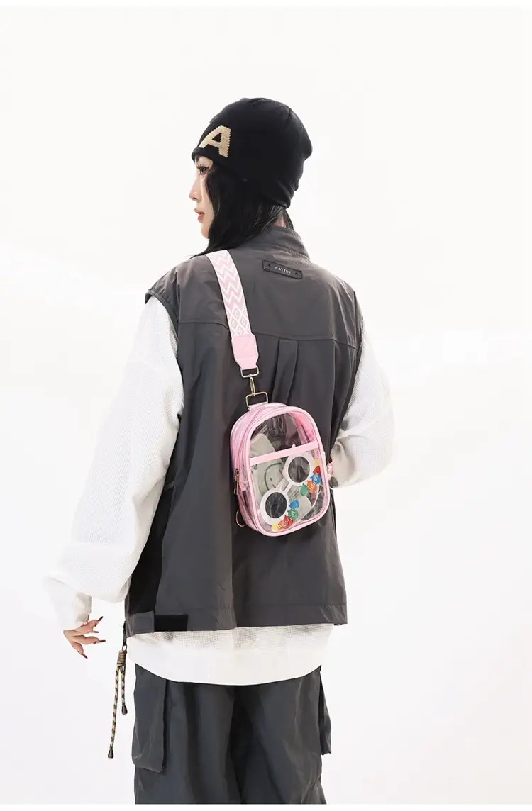Transparent PVC Shoulder Messenger Bag for Men Women — feature 27