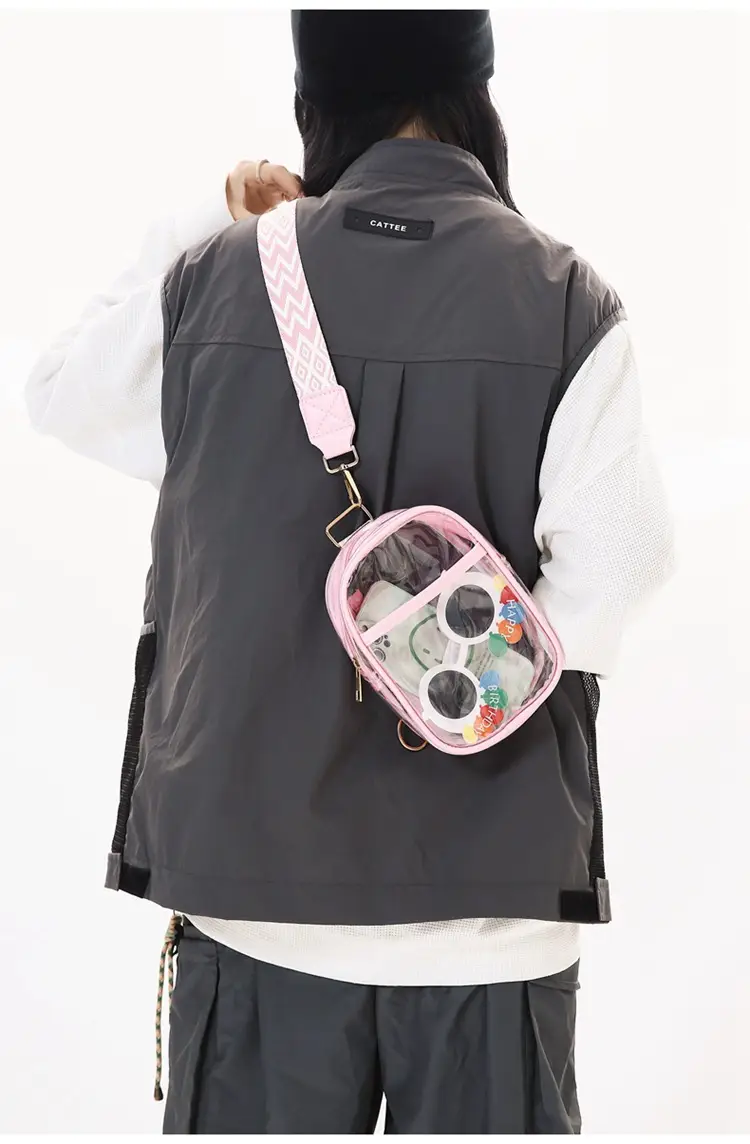 Transparent PVC Shoulder Messenger Bag for Men Women — feature 28