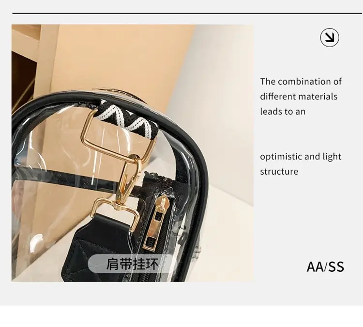 Transparent PVC Shoulder Messenger Bag for Men Women — feature 30