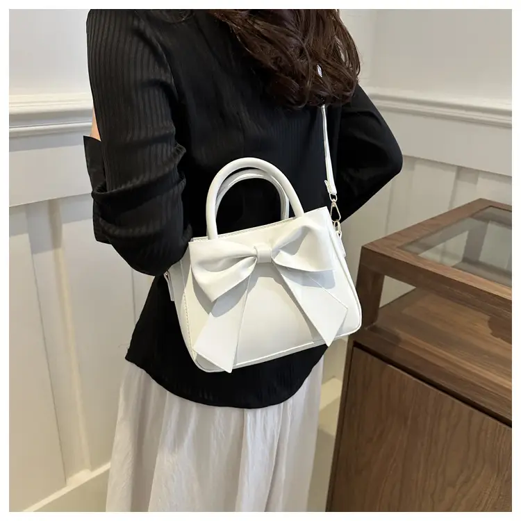 Pink Bow Shoulder Messenger Bag for Women — feature 12