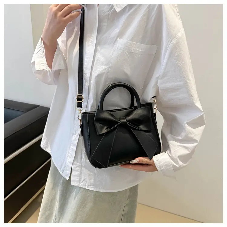Pink Bow Shoulder Messenger Bag for Women — feature 14