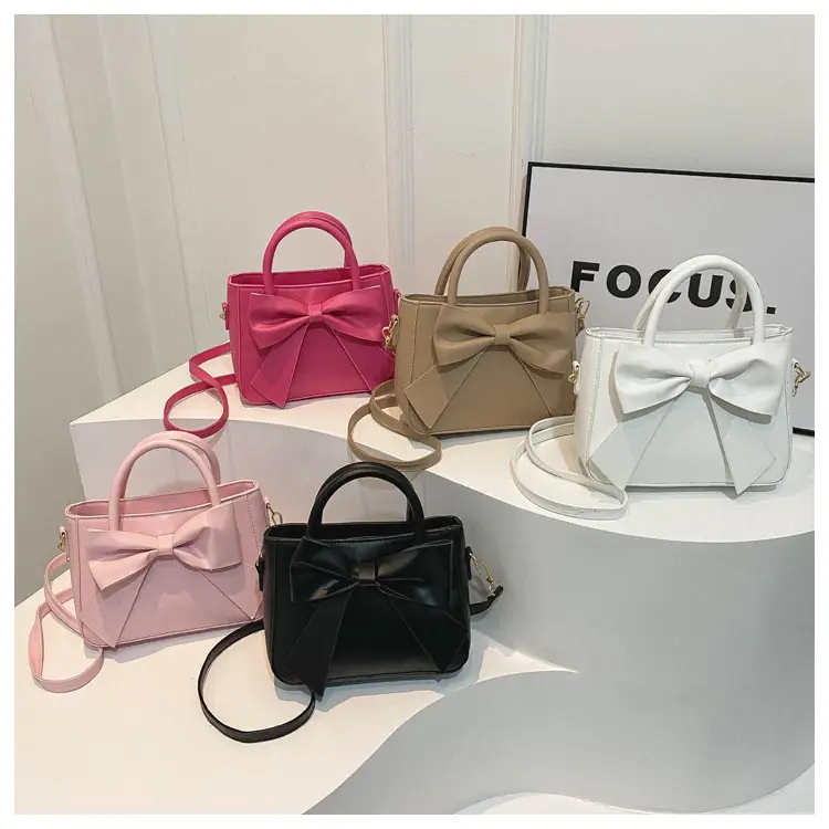 Pink Bow Shoulder Messenger Bag for Women — feature 24