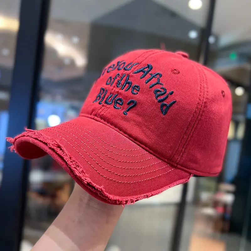 Women Black "Read Afraid of the Blues" Cap - Image 5