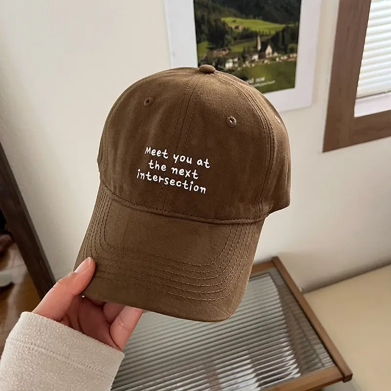 Women Embroidered Baseball Cap Tan New Spring Summer - Image 5