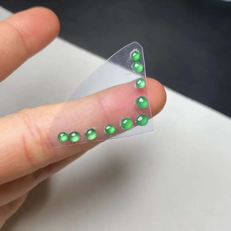 Natural Jadeite Ring Face Green Hair Green — feature 6