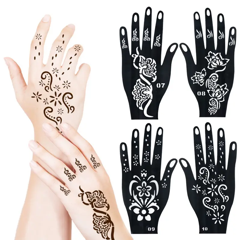 Cross-Border Hand Tattoo Stickers Flower Design — feature 1
