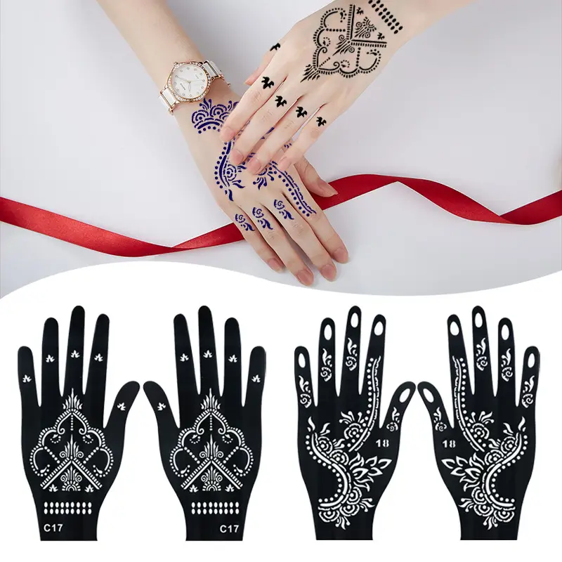 Cross-Border Hand Tattoo Stickers Flower Design — feature 16