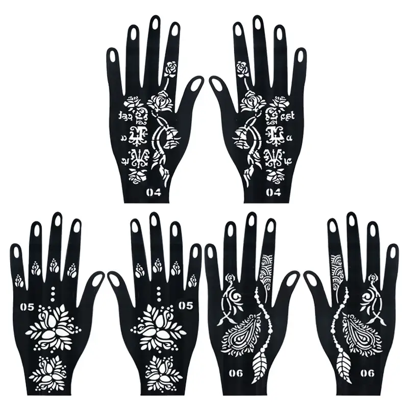 Cross-Border Hand Tattoo Stickers Flower Design — feature 6