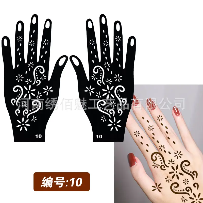 Cross-Border Hand Tattoo Stickers Flower Design - Image 10