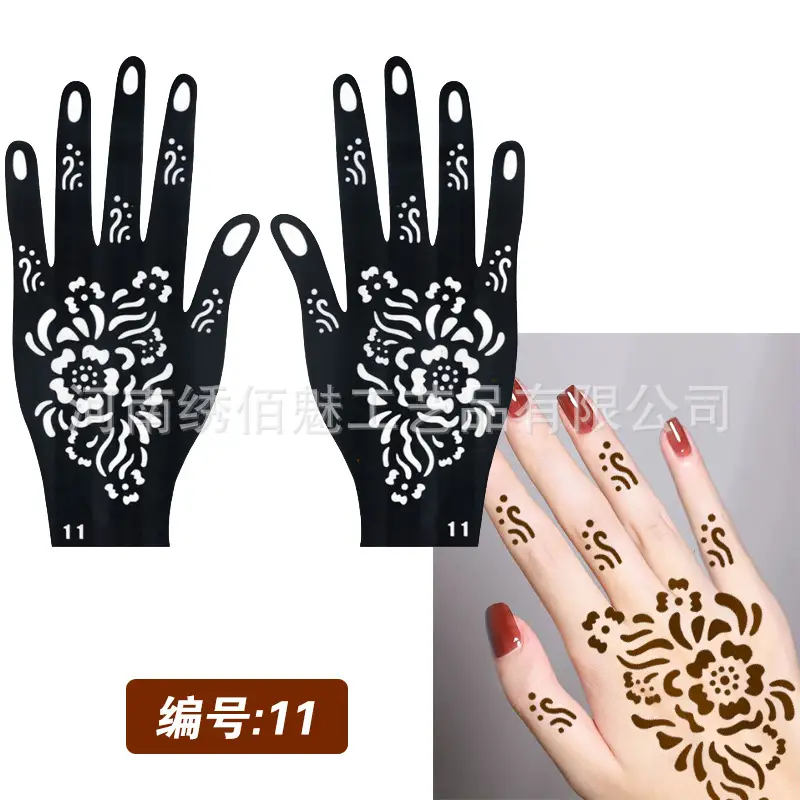 Cross-Border Hand Tattoo Stickers Flower Design - Image 11