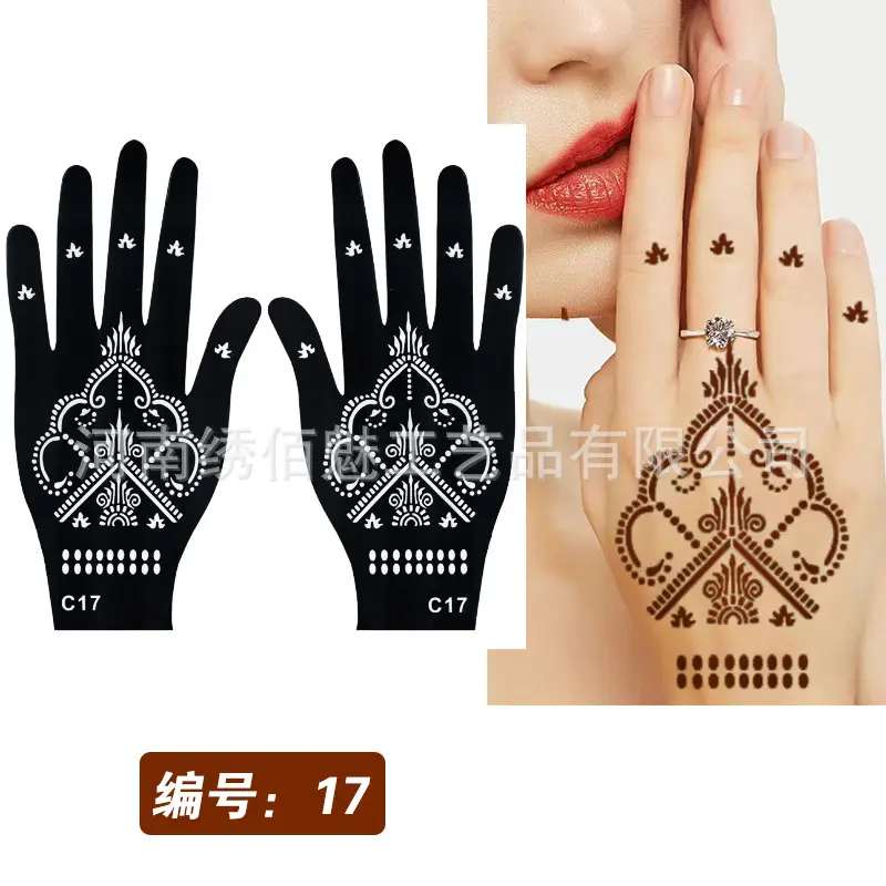 Cross-Border Hand Tattoo Stickers Flower Design - Image 17