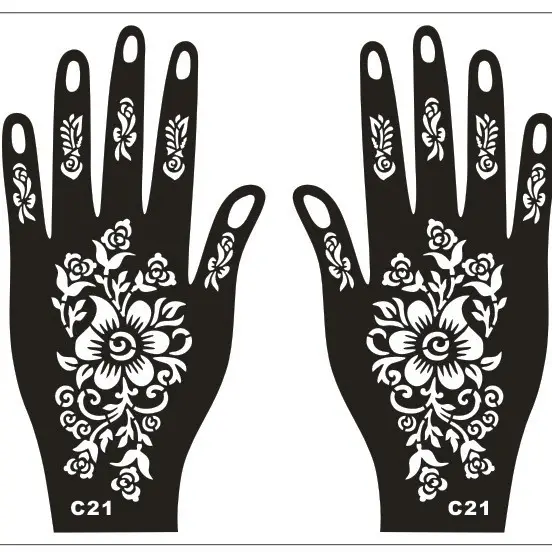Cross-Border Hand Tattoo Stickers Flower Design - Image 21