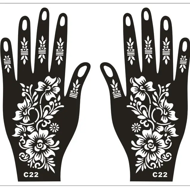 Cross-Border Hand Tattoo Stickers Flower Design - Image 22