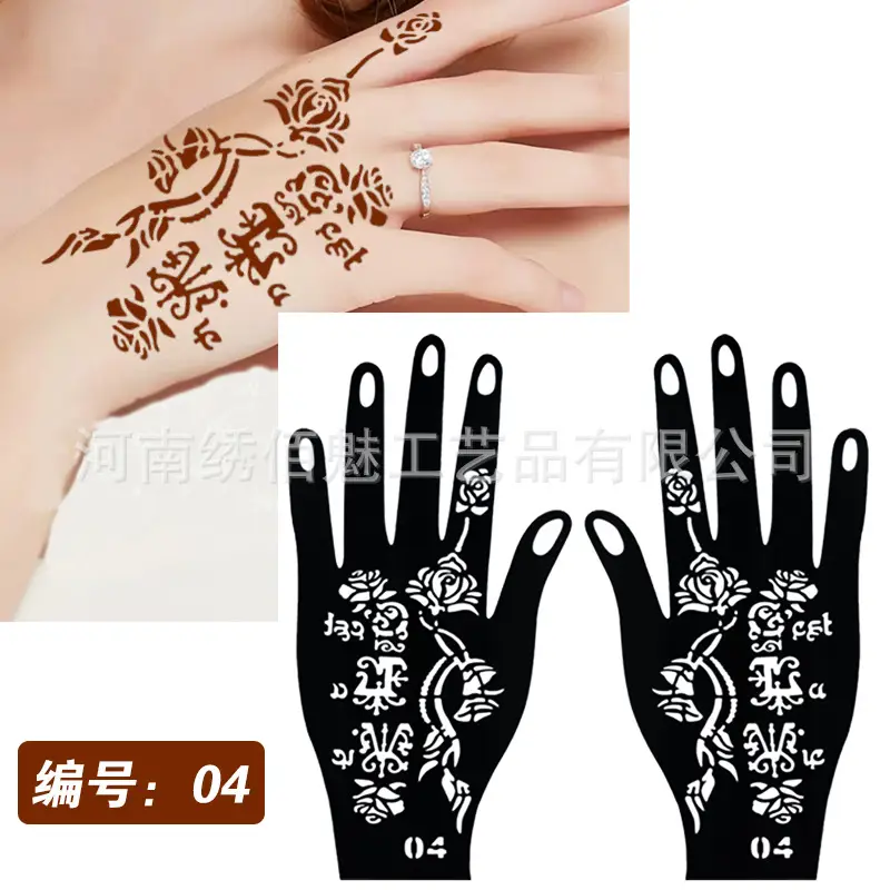 Cross-Border Hand Tattoo Stickers Flower Design - Image 4