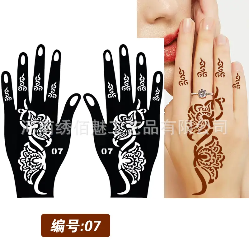 Cross-Border Hand Tattoo Stickers Flower Design - Image 7