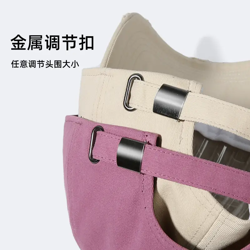 Women's Pure Cotton Baseball Cap Pink Beige Purple - Image 7