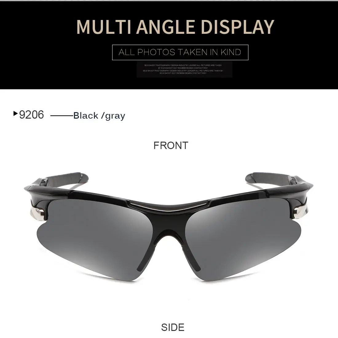 Men's Windproof Anti-UV Sunglasses Red Black — feature 11