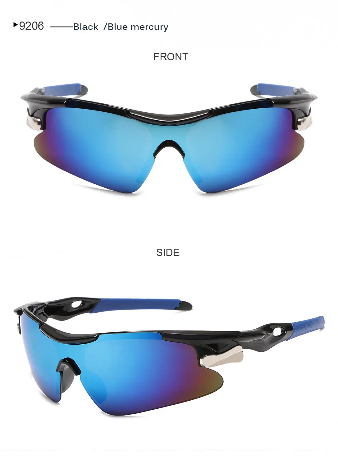 Men's Windproof Anti-UV Sunglasses Red Black — feature 13