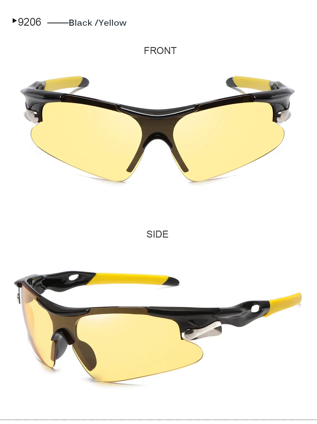 Men's Windproof Anti-UV Sunglasses Red Black — feature 17